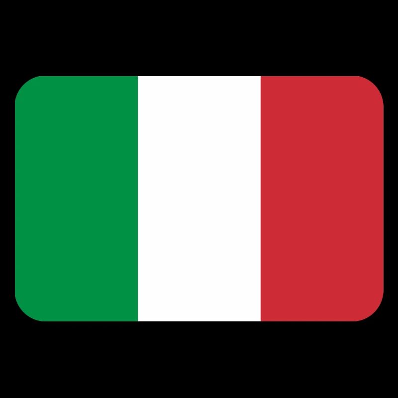 ITALY FLAG round corner 400 dpi