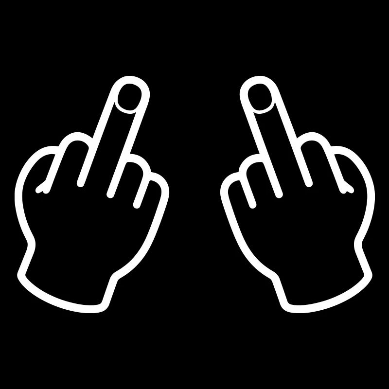 Mittelfinger Hand Frech