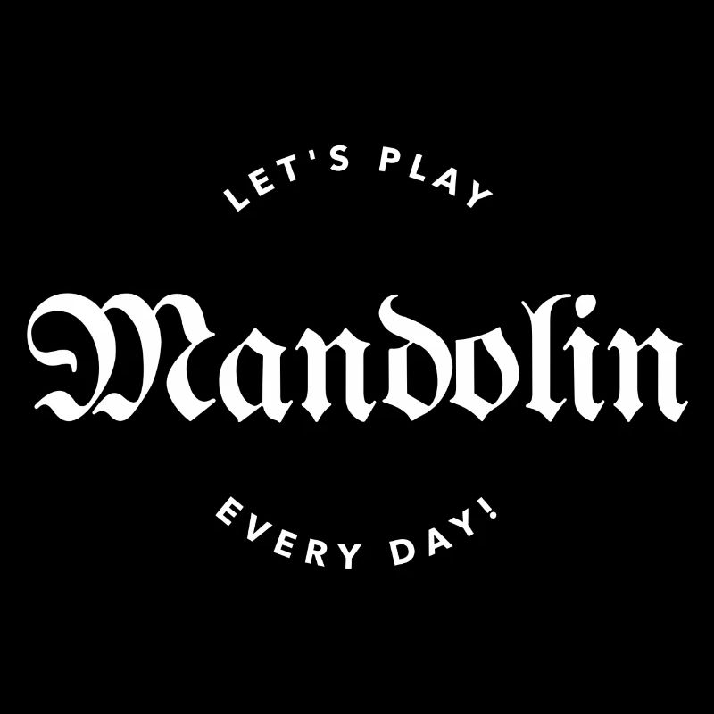 Let's play Mandolin - Every Day - Logo Design