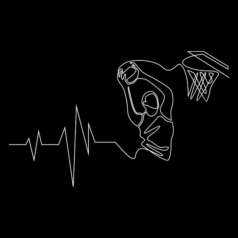 Basketteur sous tension devant le panier