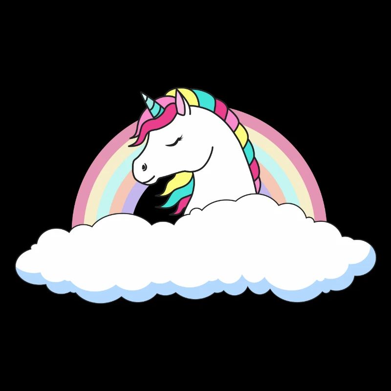 Unicorn above the clouds