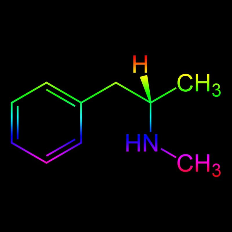 Methamphetamine Crystal Meth formule structurelle