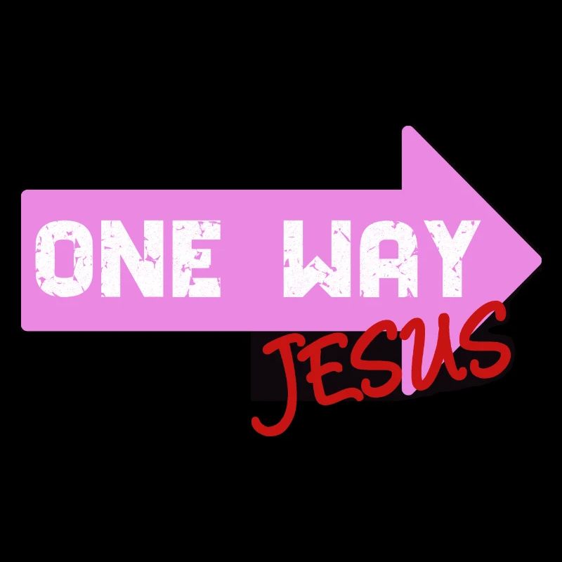 One Way Jesus lettrage comme une idée de cadeau cool