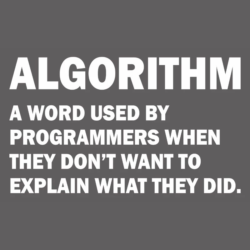 Algorithm Admin Informatique Nerd programmation