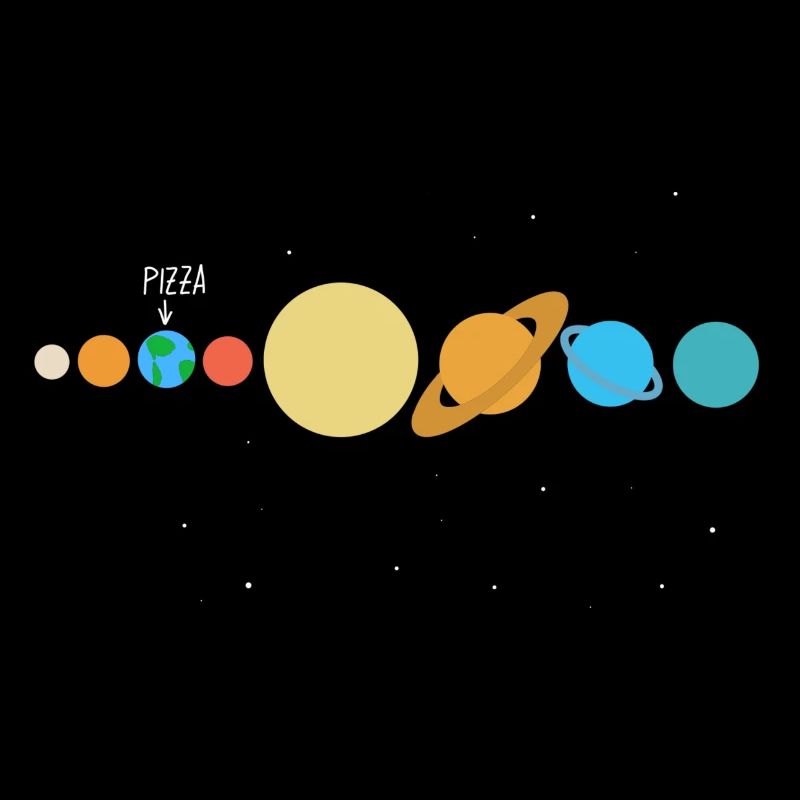 l’amour de la pizza dans l’univers