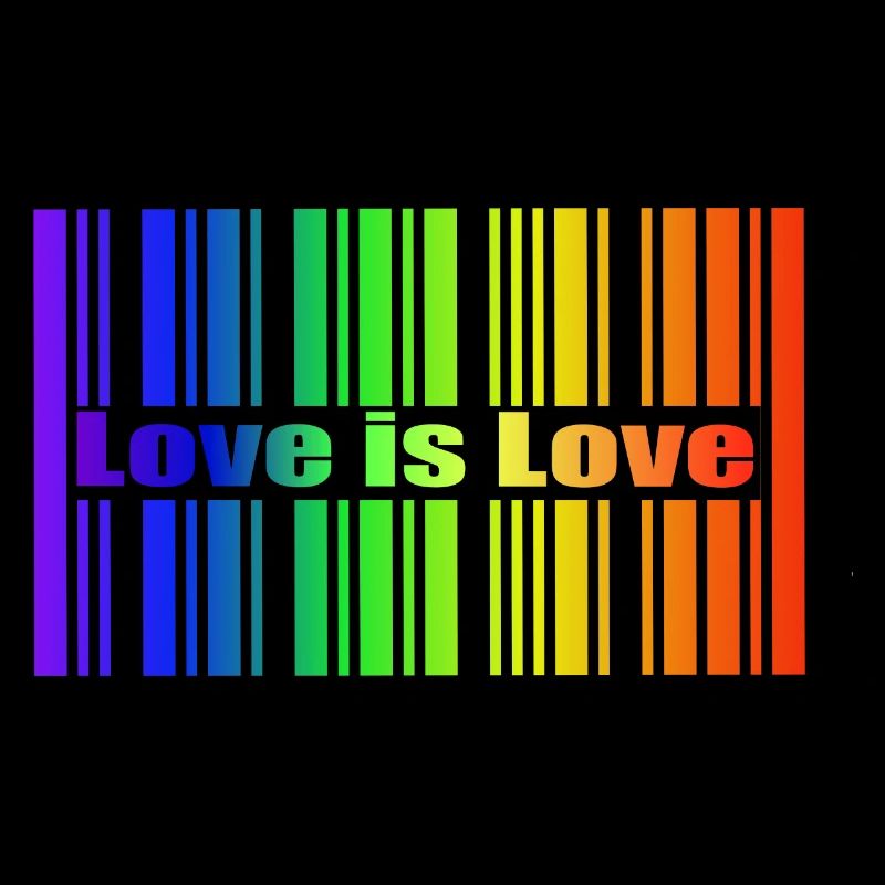 Regenbogen Strichcode, Love is Love