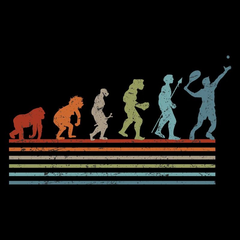 Évolution rétro vintage tennis