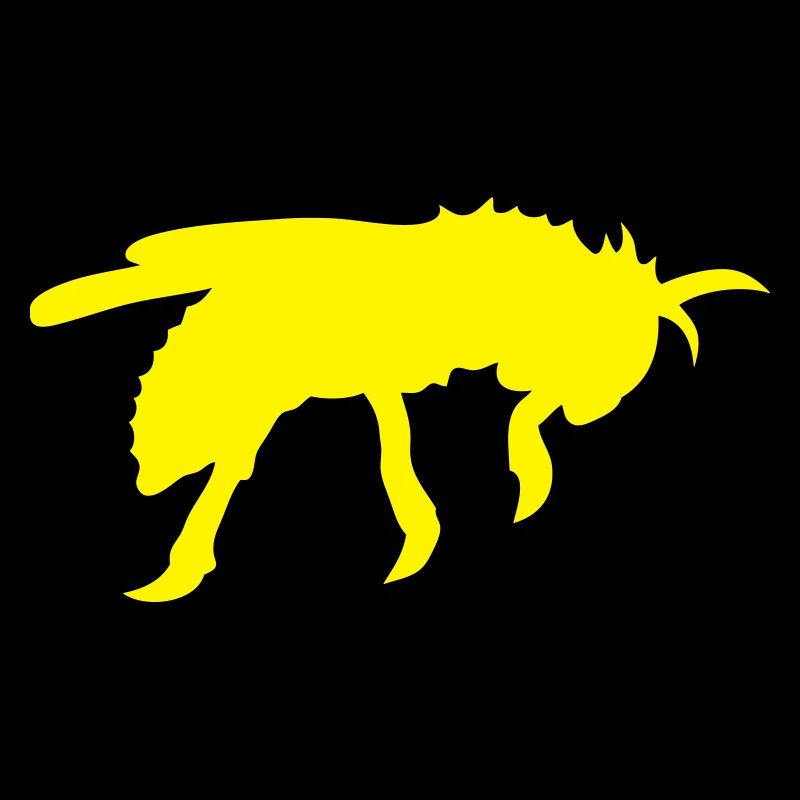 hornet guepe bee silhouette shade