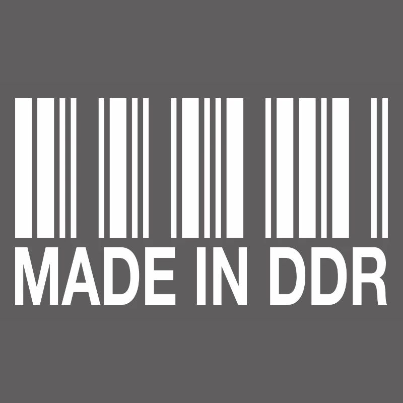 Fabriqué en DDR Barcode Strichcode