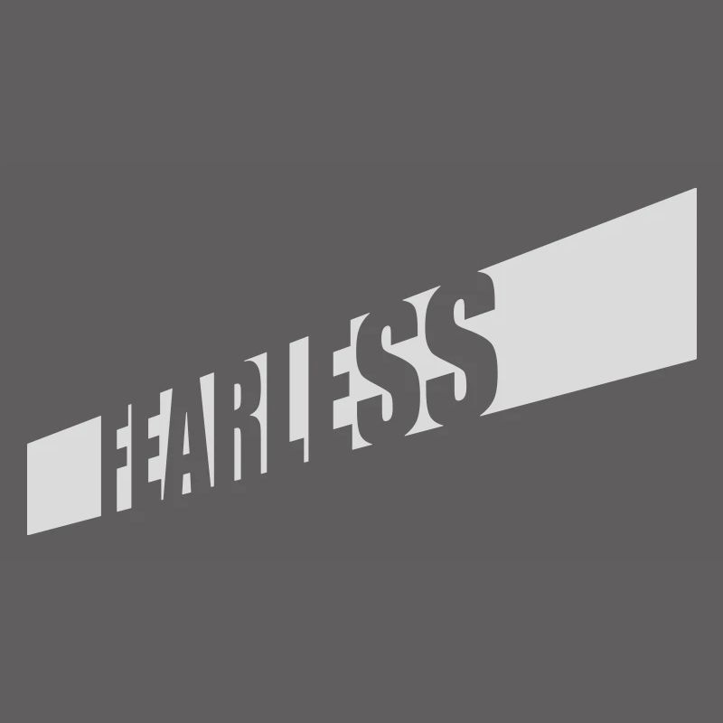 fearless Text Zitat Design