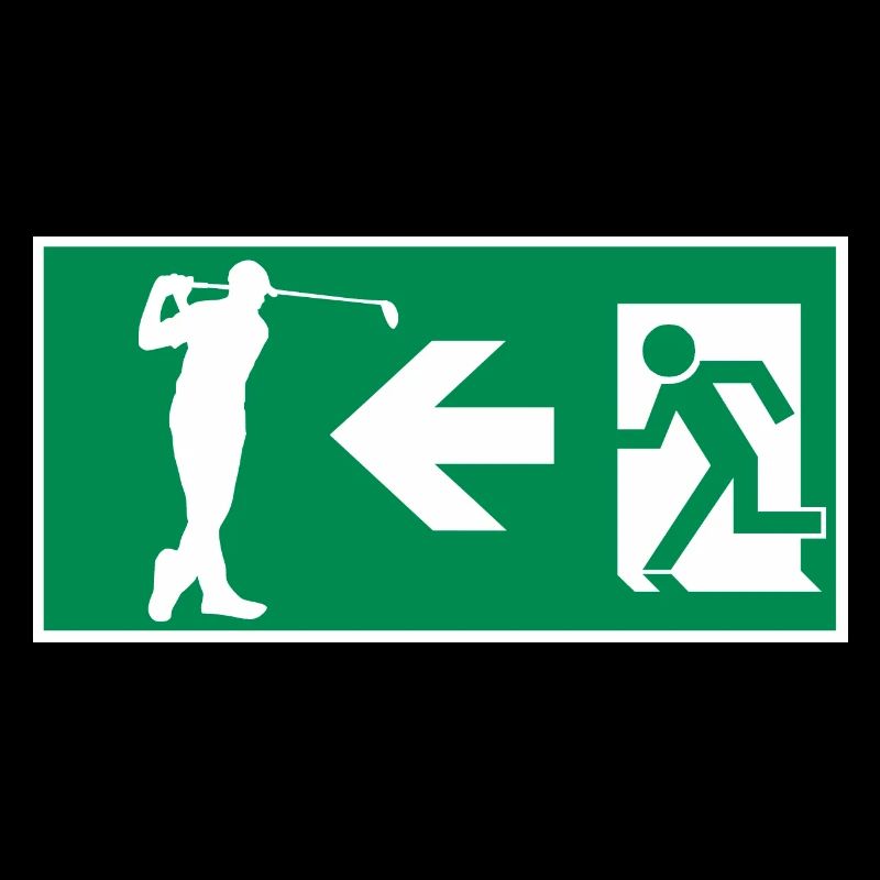 Emergency exit to golf course Golf Hobby Design