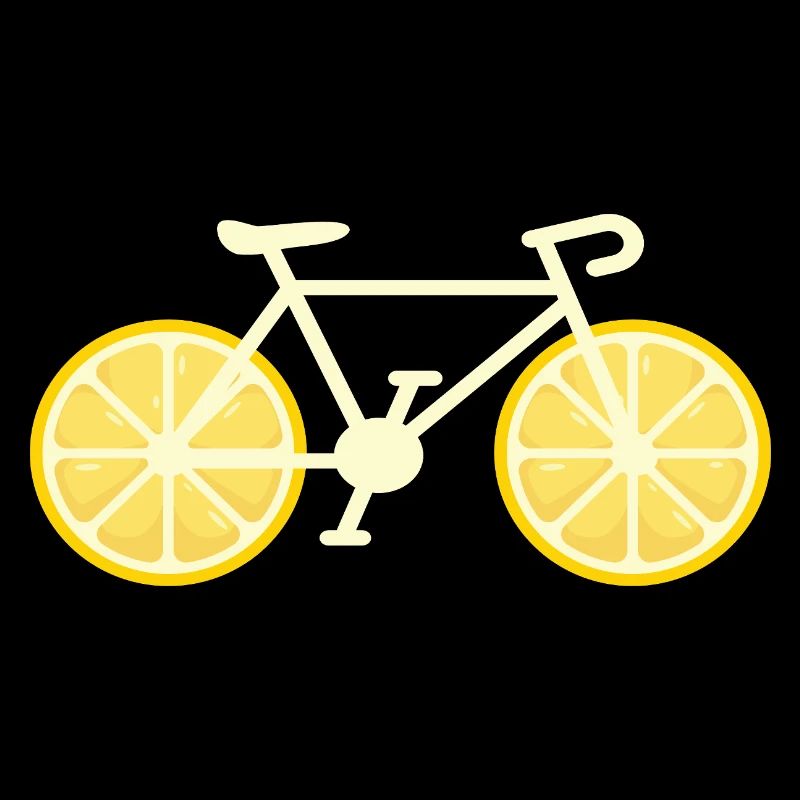 Fahrrad Zitrone Geschenk