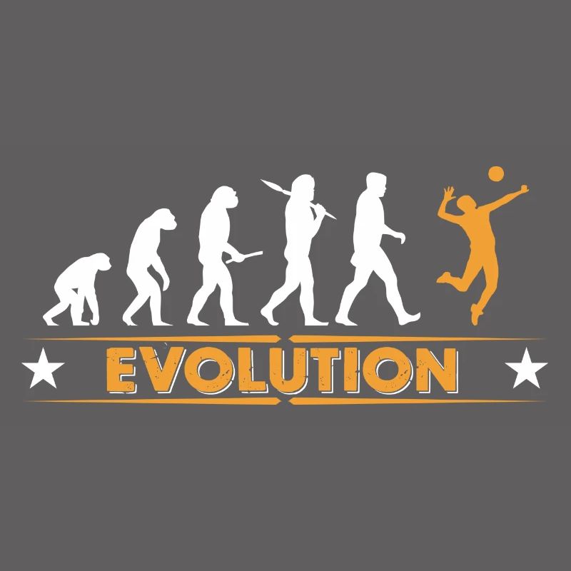 Volleyball Evolution - orange/weiss