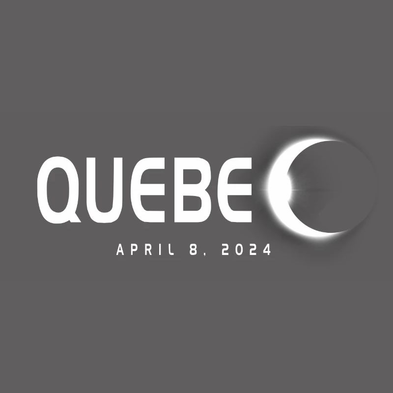 Québec Canada Eclipse Souvenir 8 avril 2024
