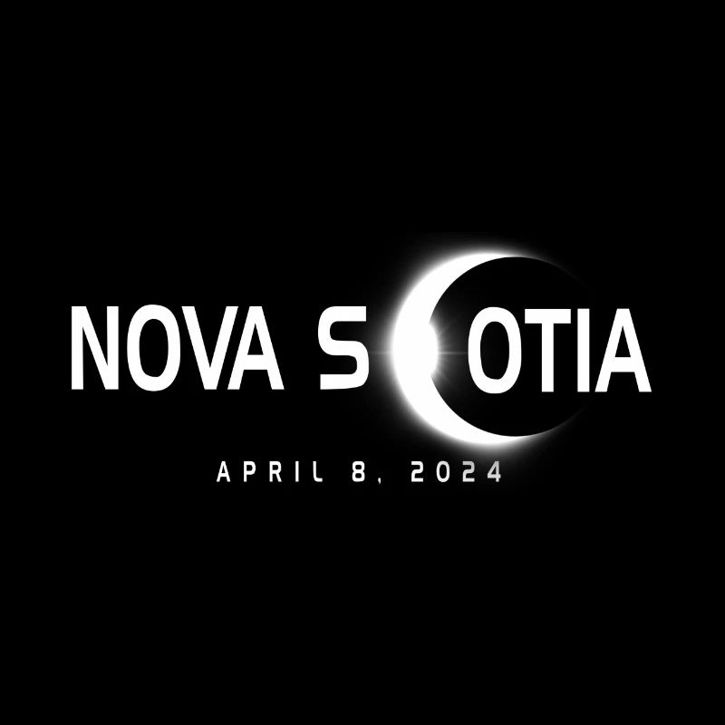 Souvenir de l’éclipse de Nouvelle-Écosse Canada 8 avril 2024