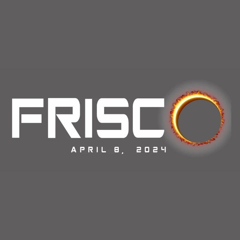 Frisco Texas 2024 Eclipse Souvenir 8 avril