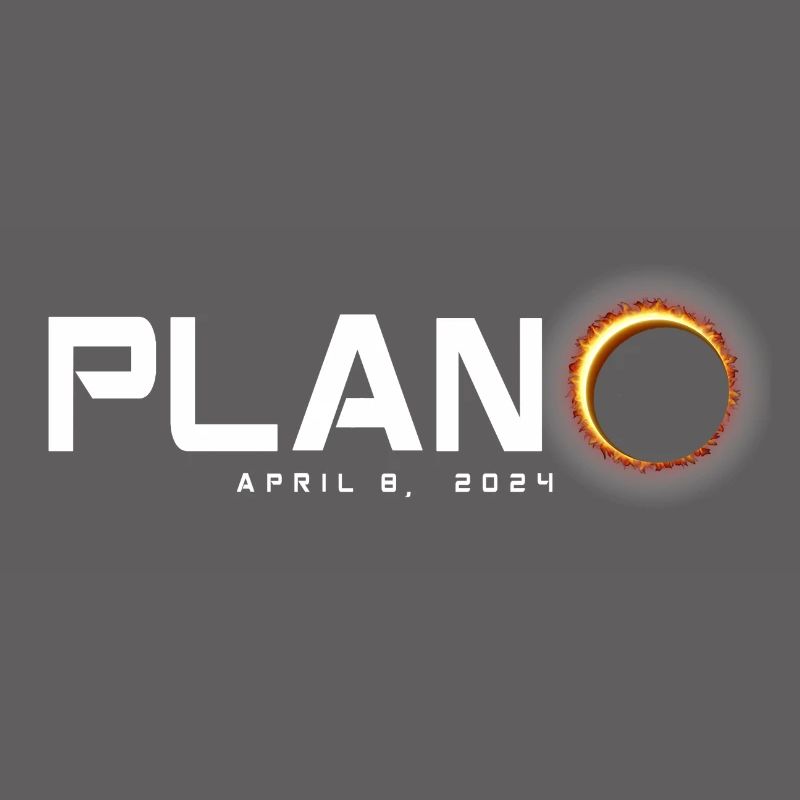 Plano Texas 2024 Eclipse Souvenir 8 avril