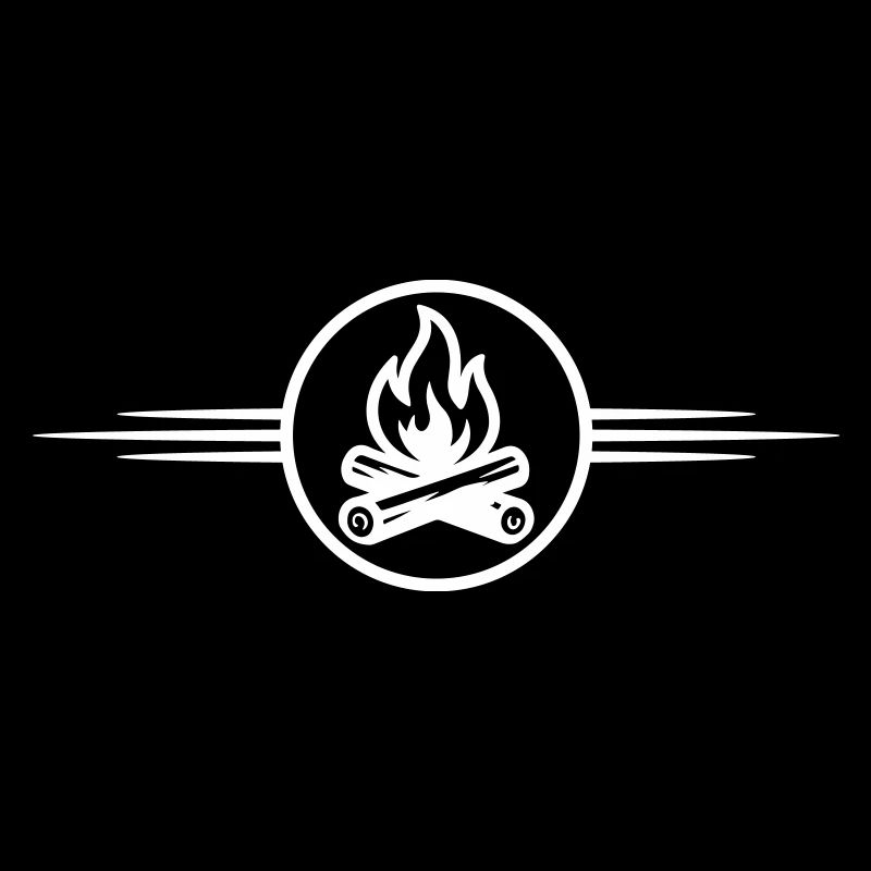 Icône de feu de camp