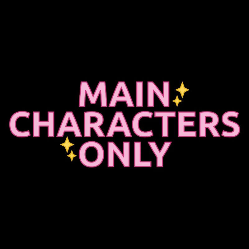Statement-Design „Main Characters Only"