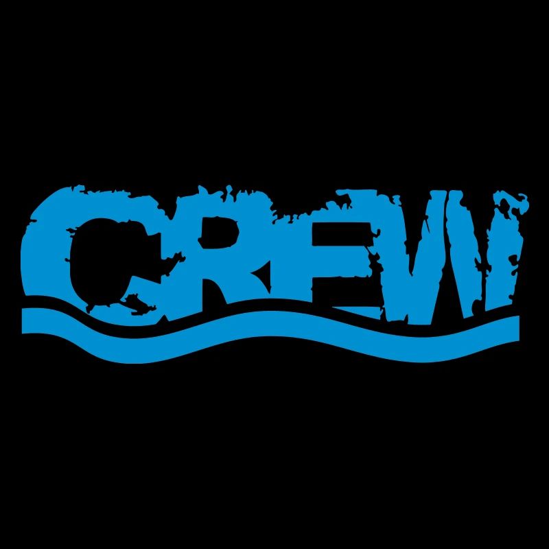 Crew waves water logo