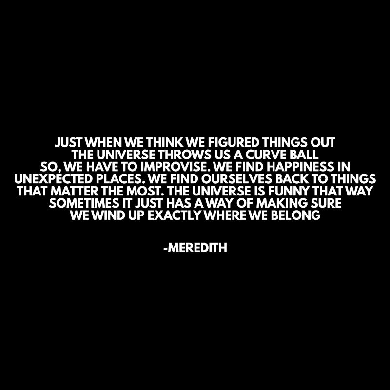 greysanatomy Citation de Meredith