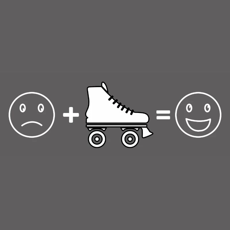 Roller Skates funny smile - Roller Skating