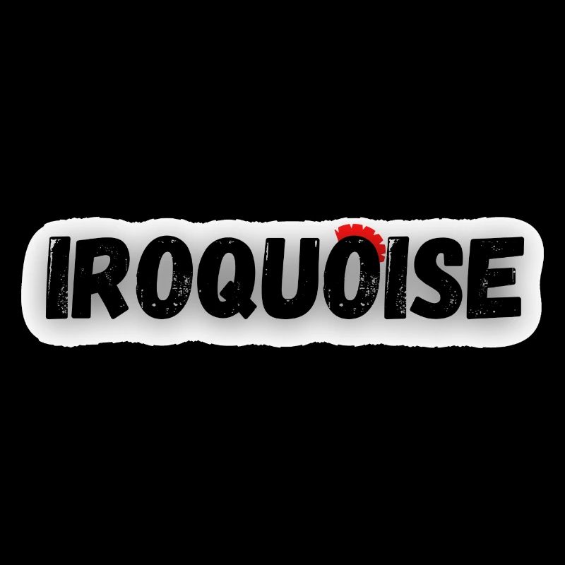Iroquoise avec crête rouge de Punk