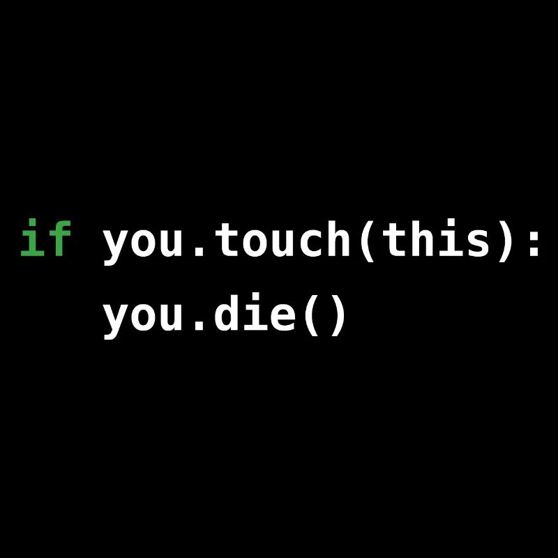 Python code | Nicht anfassen! | Programmierung