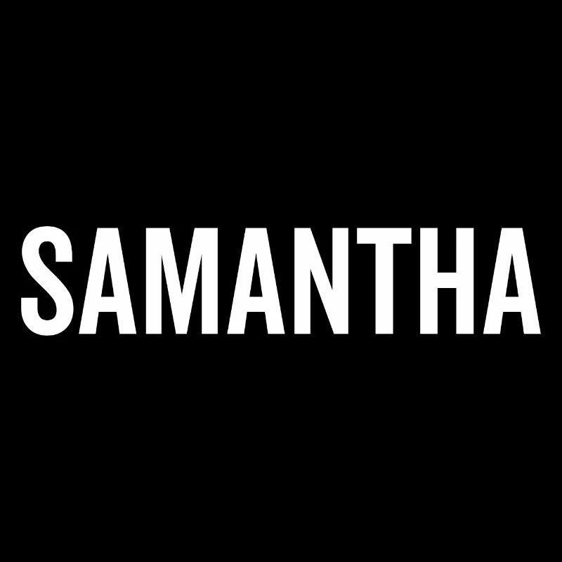 Samantha Custom Name Schriftart Text Geburtstag