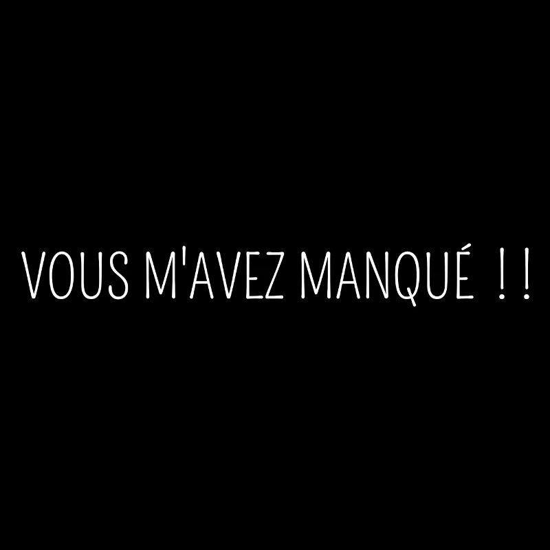 vous m avez manqué
