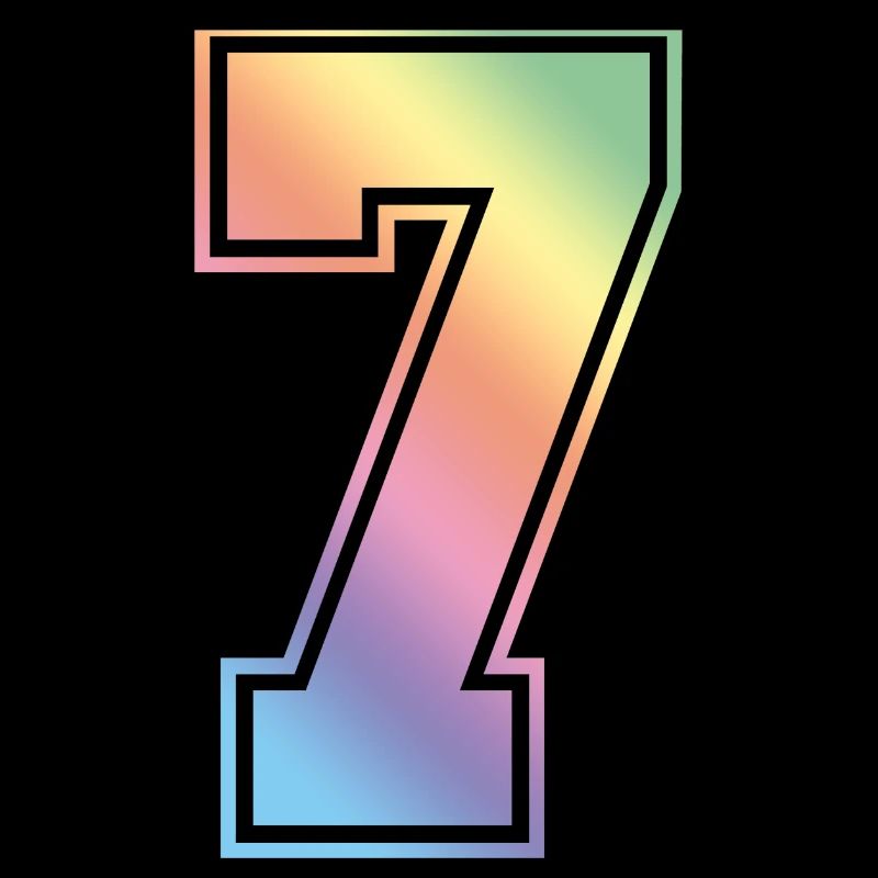 7 Numéro coloré