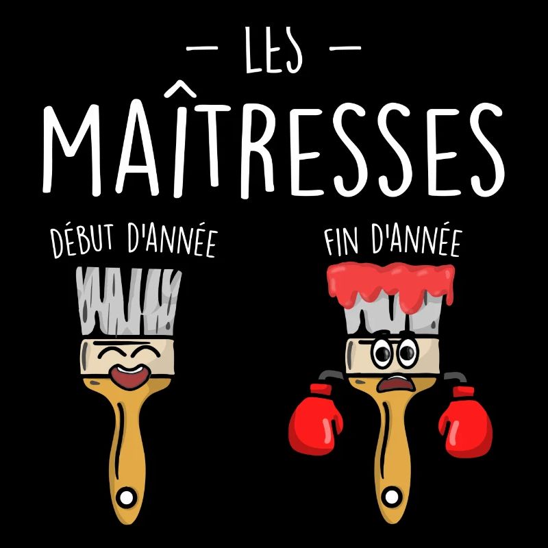 Les maîtresses en début et fin d'année