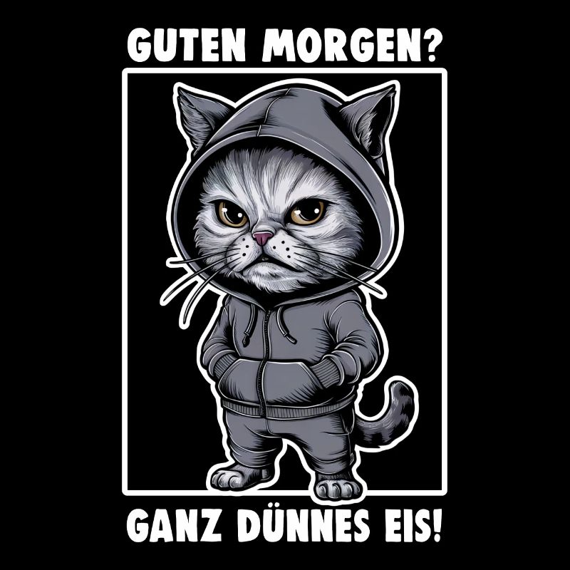 Chat agacé Drôle de chat Design Dire