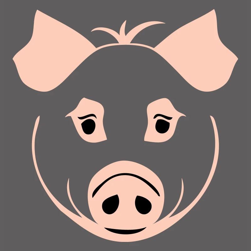 Schwein im Comic Stil