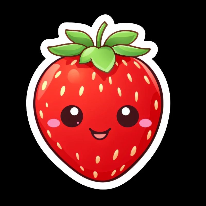 Erdbeere süß Kawaii