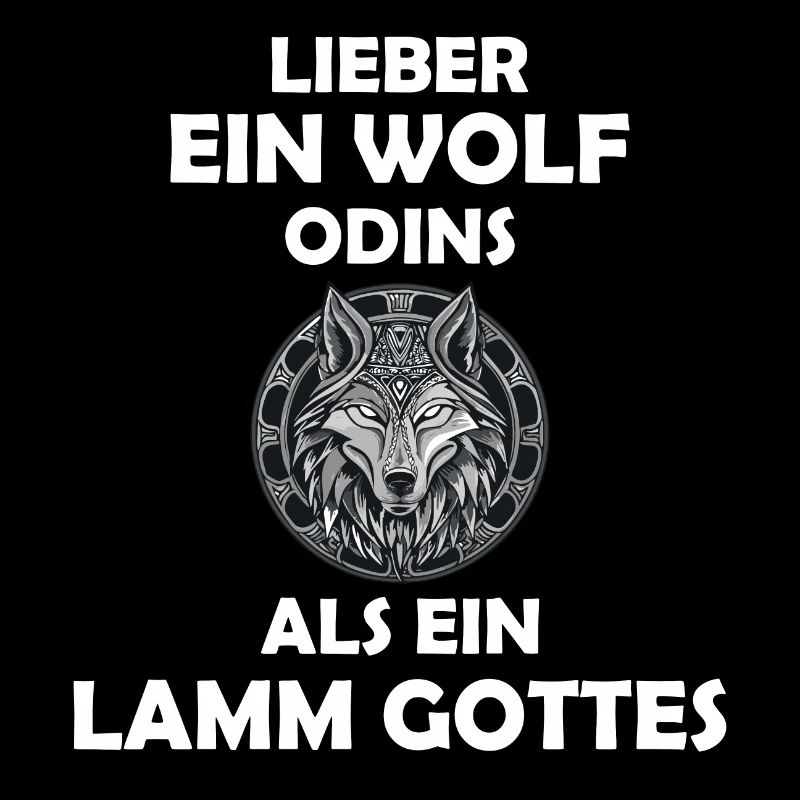 Walhalla Wolf Wölfe Odins Runen Nordischer Kompass