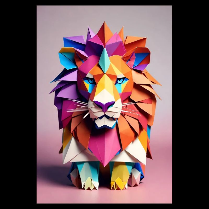 Origami-Löwe
