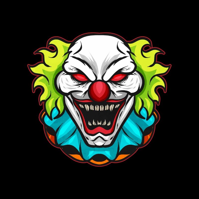 Horror Clown Face Halloween