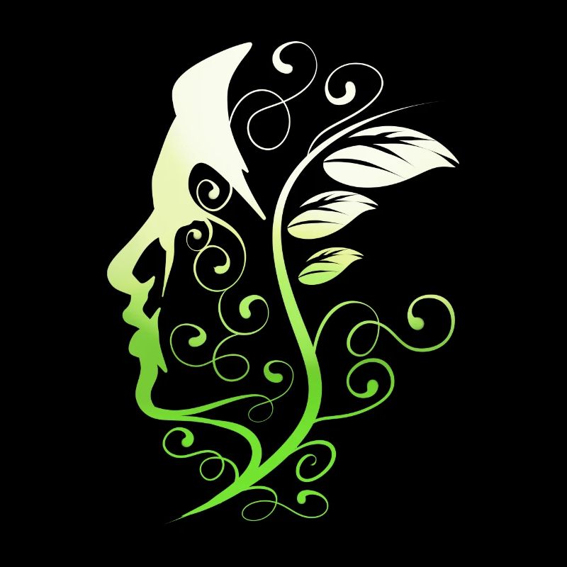 Vegan Inside My Head. Green Mind, Go Vegan