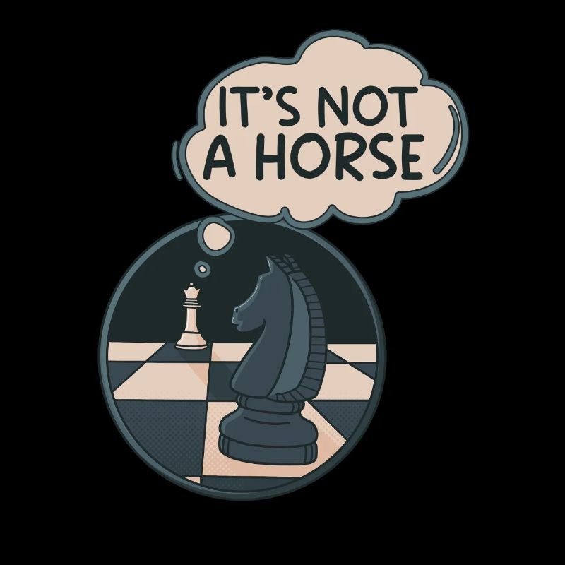 Ce n’est pas un cheval que le chevalier échiquète se déplace