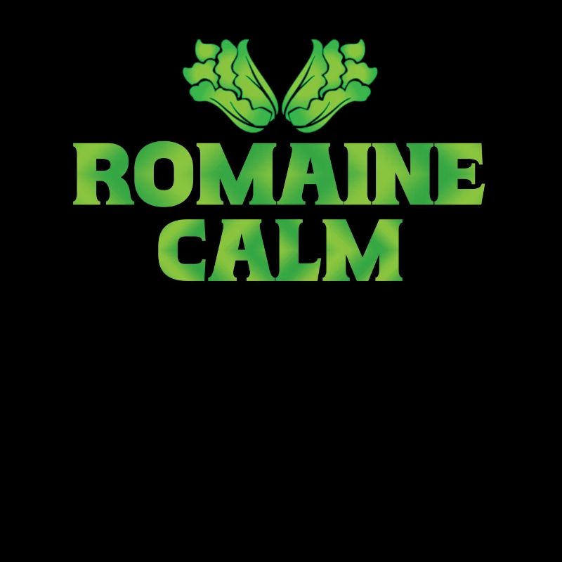 Romaine Calm Funny Vegetable Design