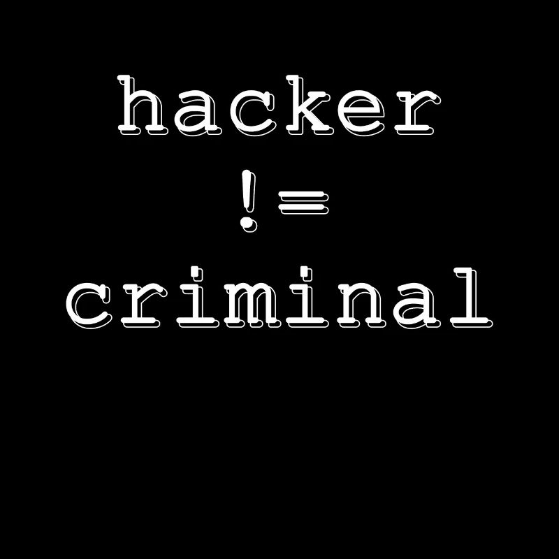 Hacker != Criminal Shirt Geschenk Programmierer