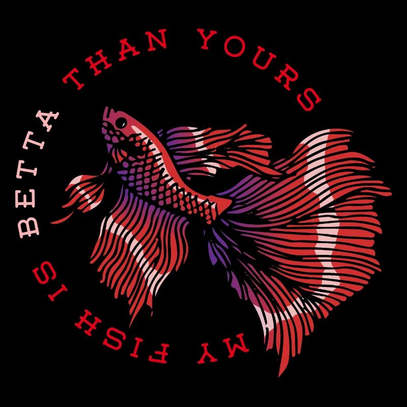 Betta Splendens Kampffisch Labyrinthfisch Spruch