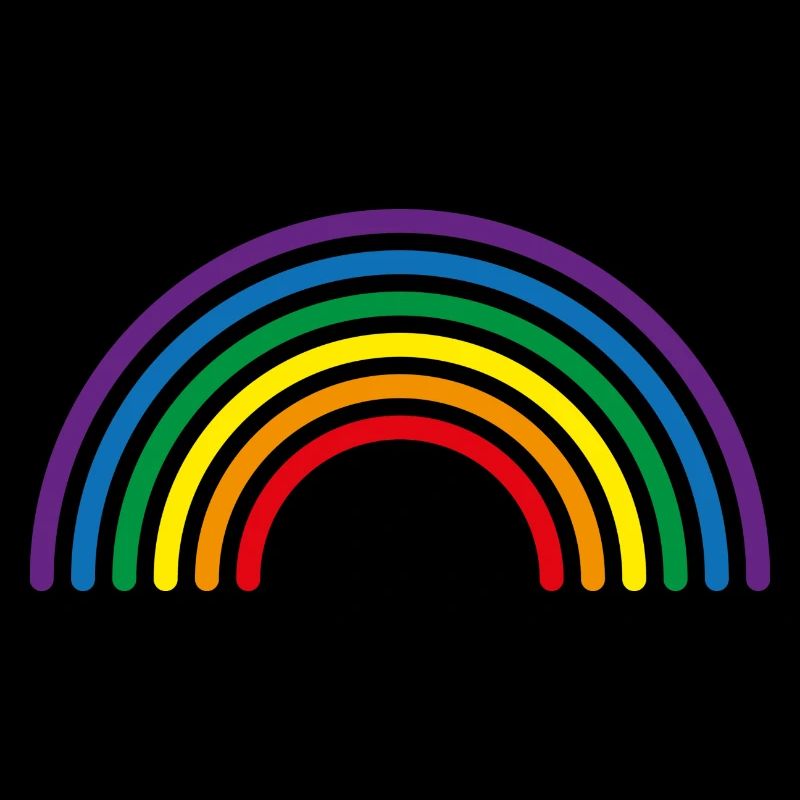 Rainbow Multi-Colour Lines