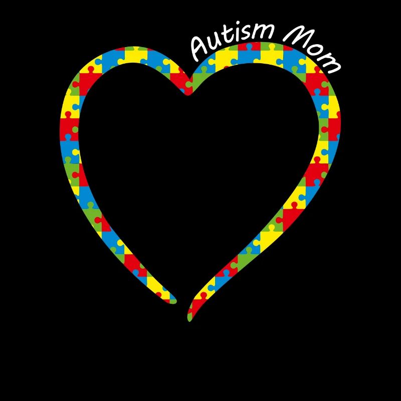 Autismus Mutter Herz des Puzzles Peaces Cute Autism Awar