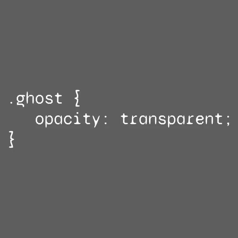 Ghost web developer funny humor
