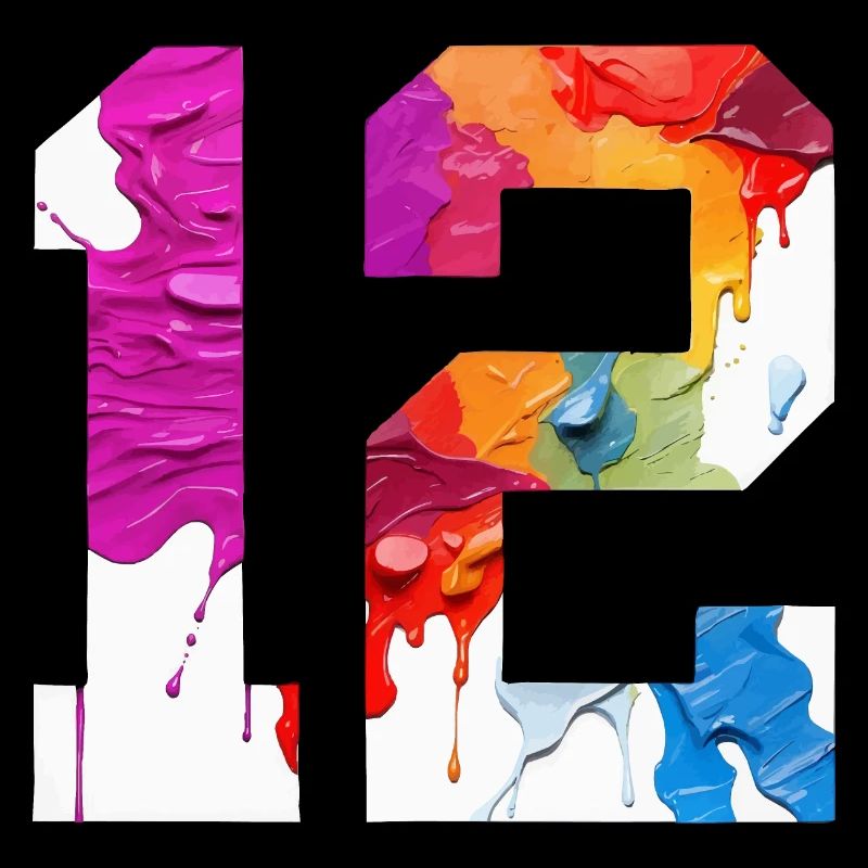 NUMÉRO COLORÉ 12 COLORÉ 12E ANNIVERSAIRE