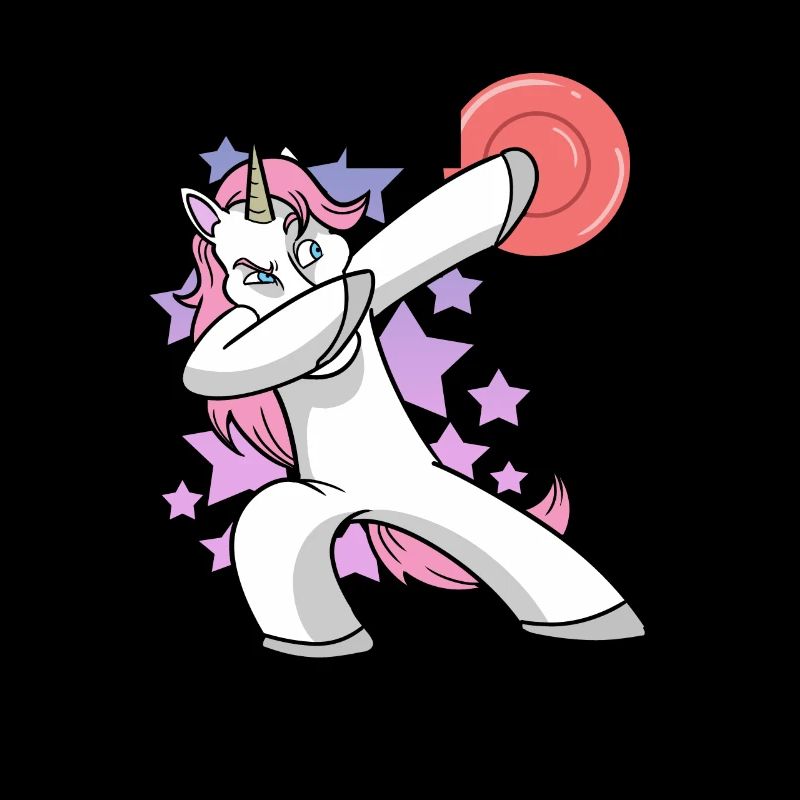 Dabbing Einhorn Frisbee Golf Disc Golf