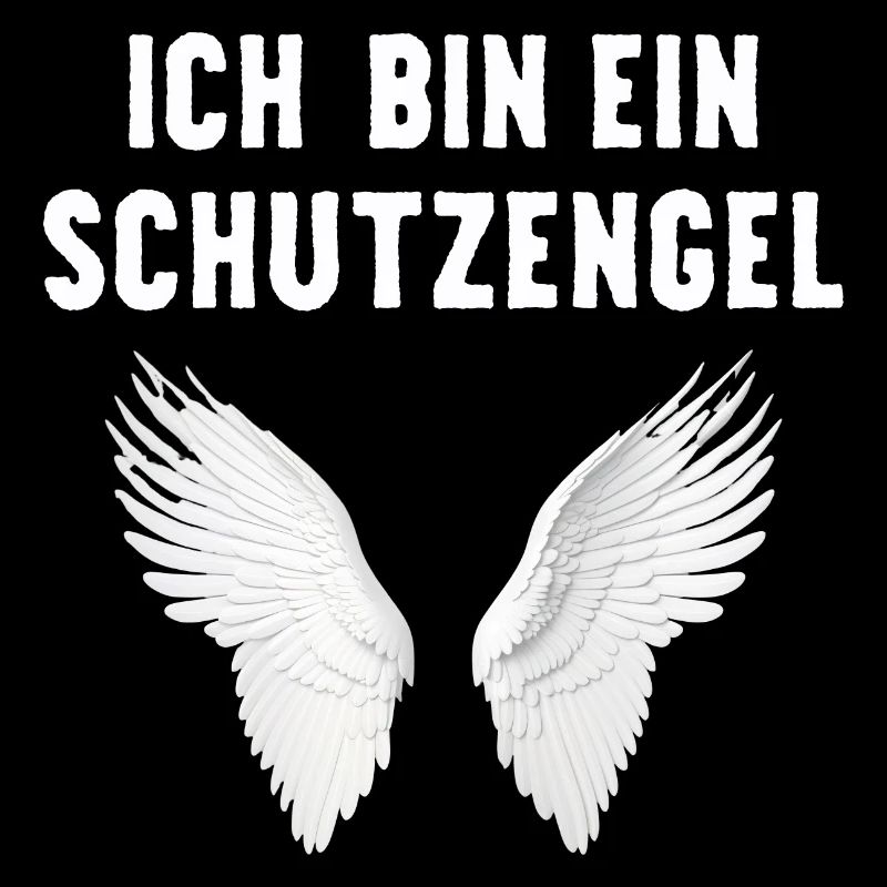 Ich bin ein Schutzengel mit Flügeln ein Engel