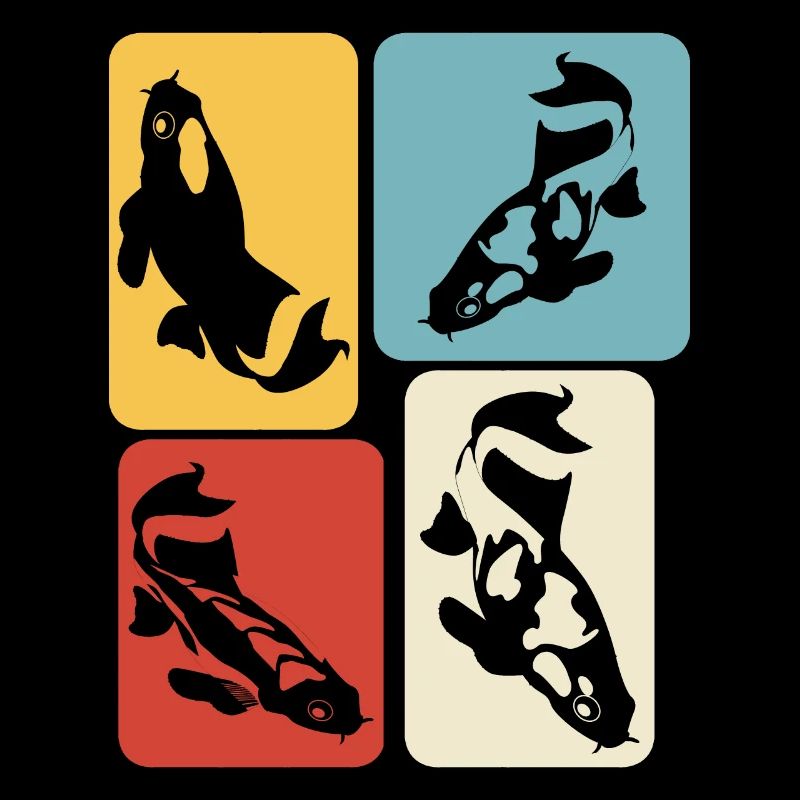 Koi Carp Retro Kois